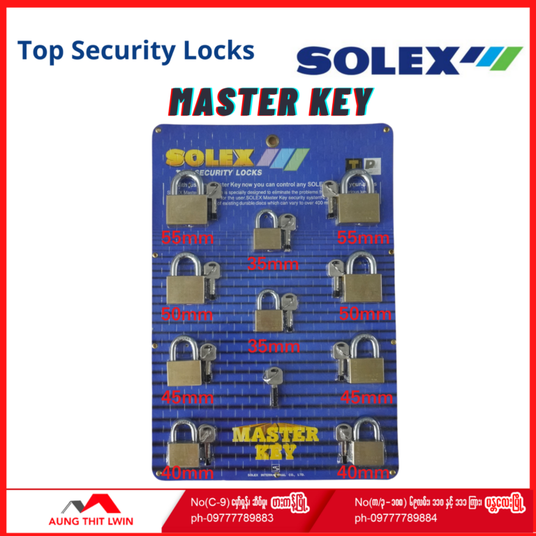 Solex Master Key Mixed Sizes (10:1) - Aung Thit Lwin